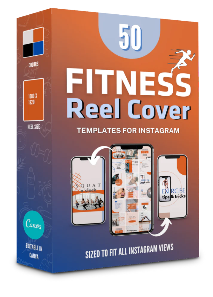 50 Fitness Instagram Reel Cover Templates for Social Media