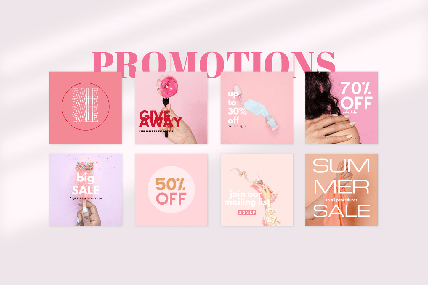 200 Artificial Nails Templates for Social Media