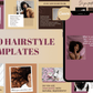 300 Hairstyle Templates for Social Media